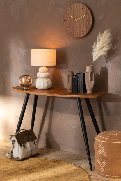 Console Ovaal Recycle Teak Natuurlijk