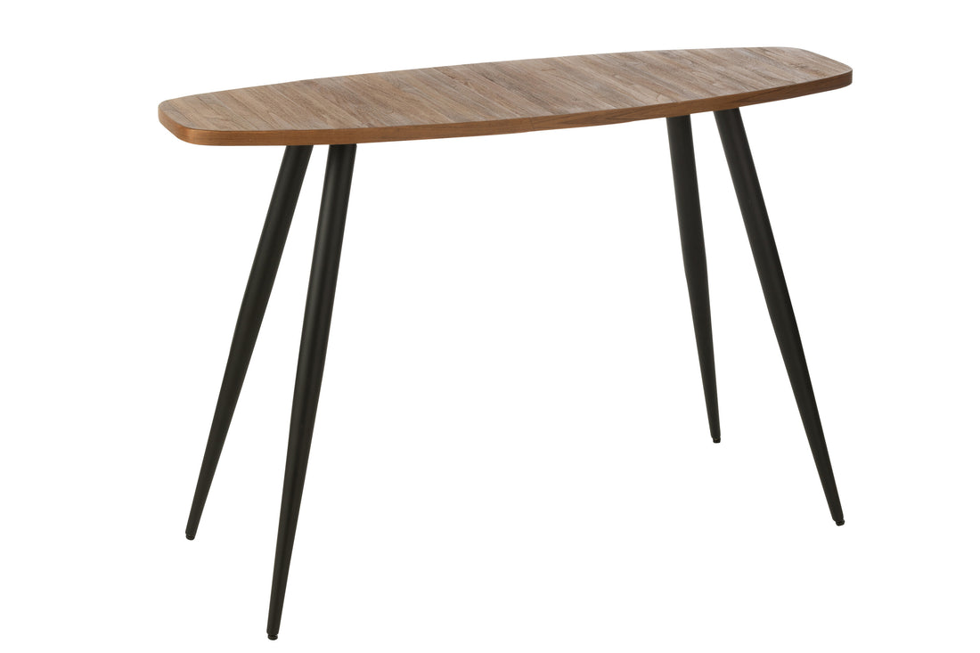 Console Ovaal Recycle Teak Natuurlijk