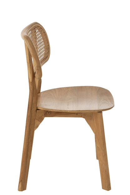 Stoel Peanut Teak Wood Natural