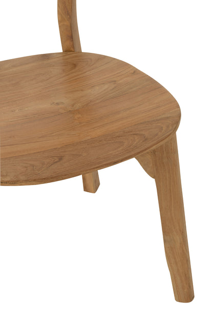 Stoel Peanut Teak Wood Natural