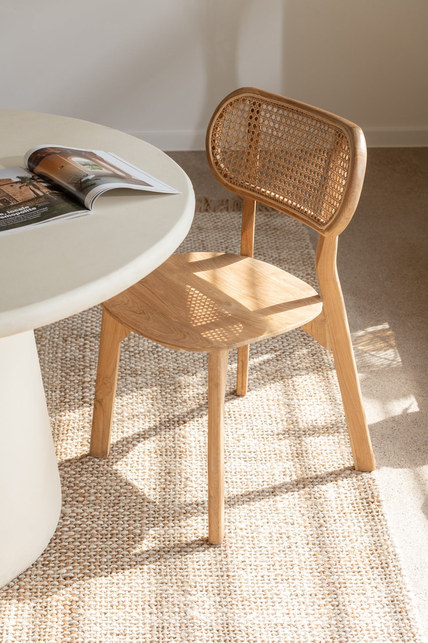 Stoel Peanut Teak Wood Natural