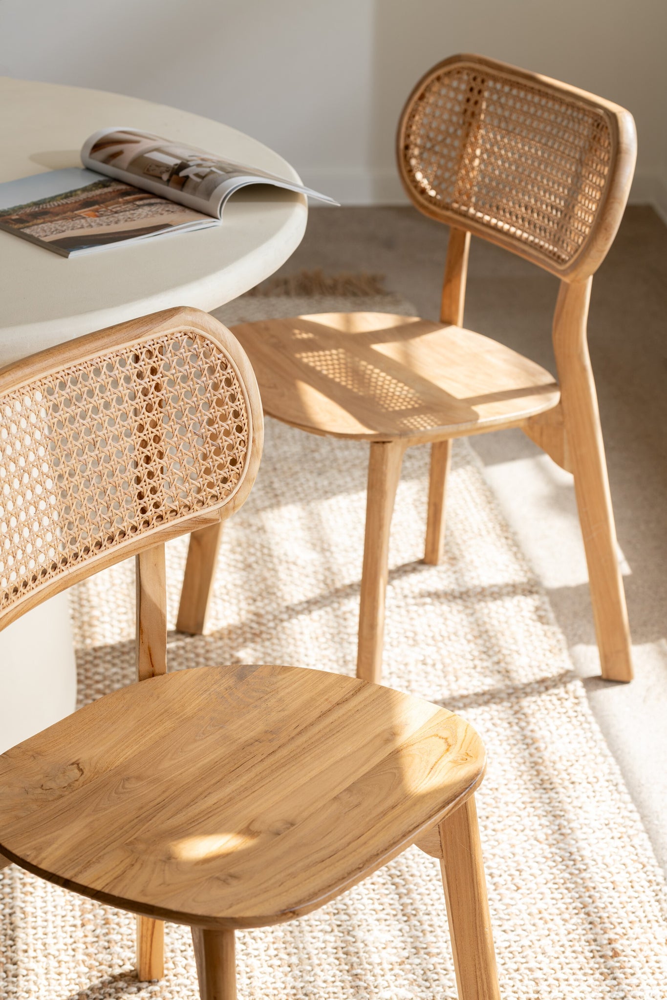 Stoel Peanut Teak Wood Natural