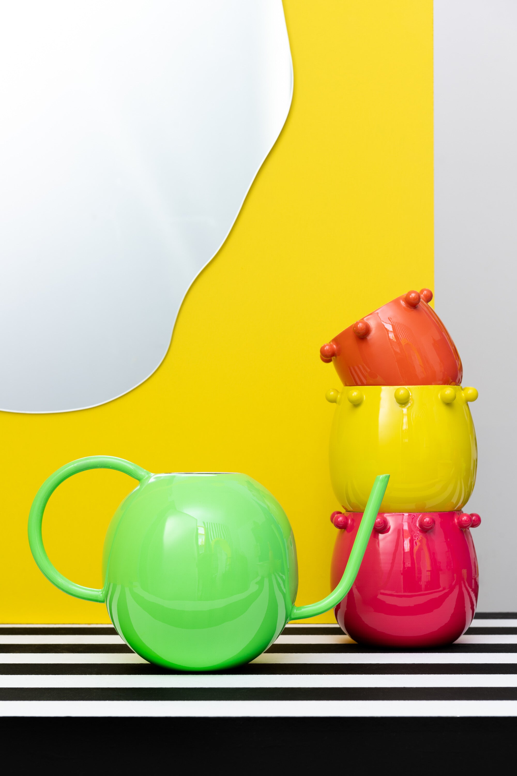 Waterkan Ronde IJzeren Mix Assortiment Van 4