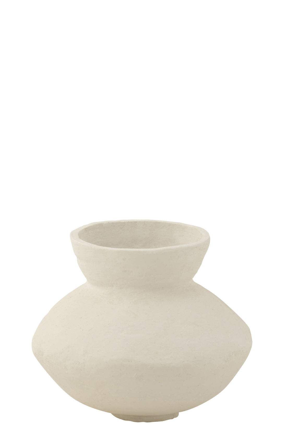 Pot Kraag Papier Mache Wit