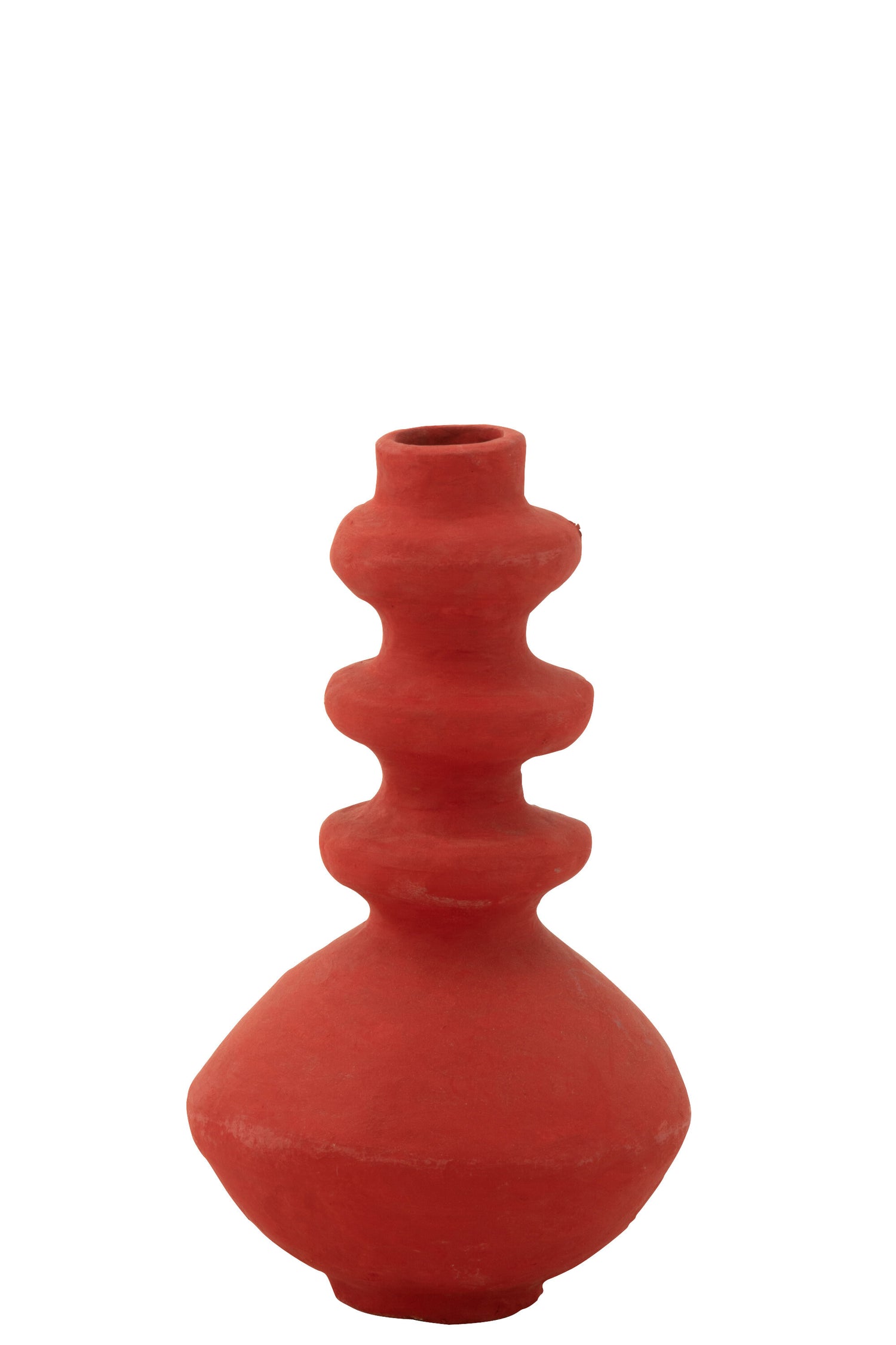 J-Line Pot Triple Papier-mach -  Rood