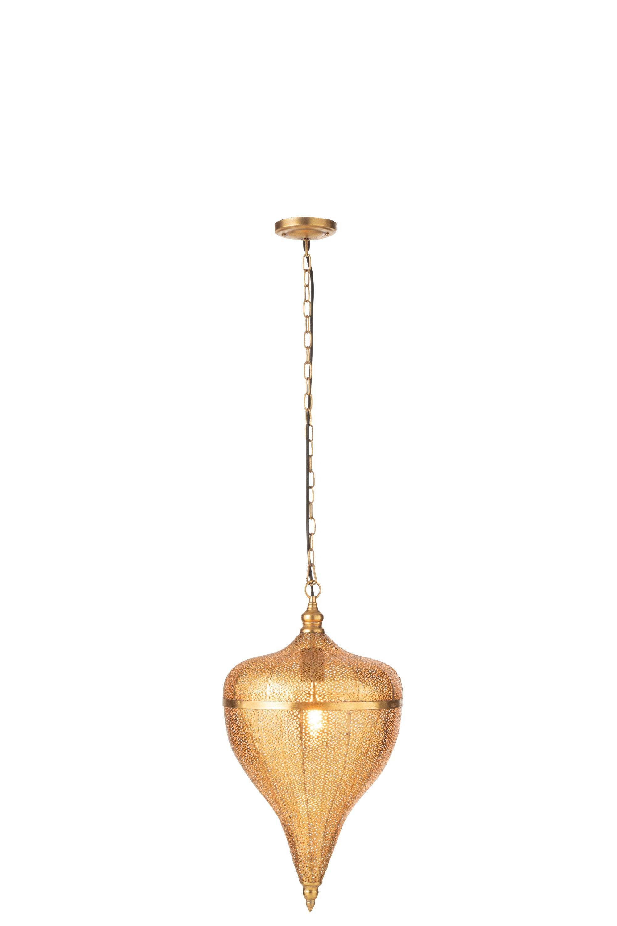 J-Line Belvivere Druppel Hanglamp  Metaal Goud Large