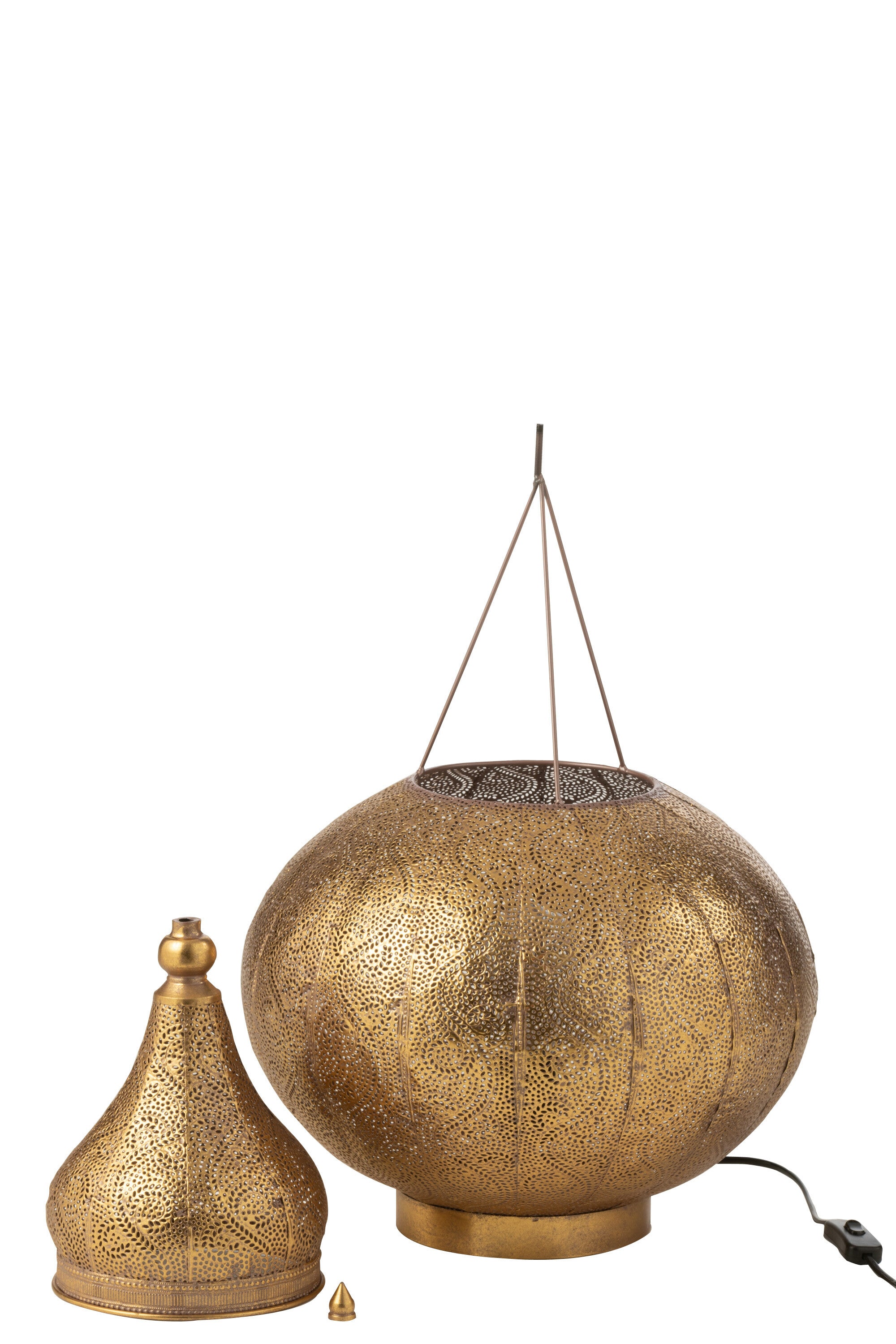J-Line Lamp Aladin Metaal Goud Small