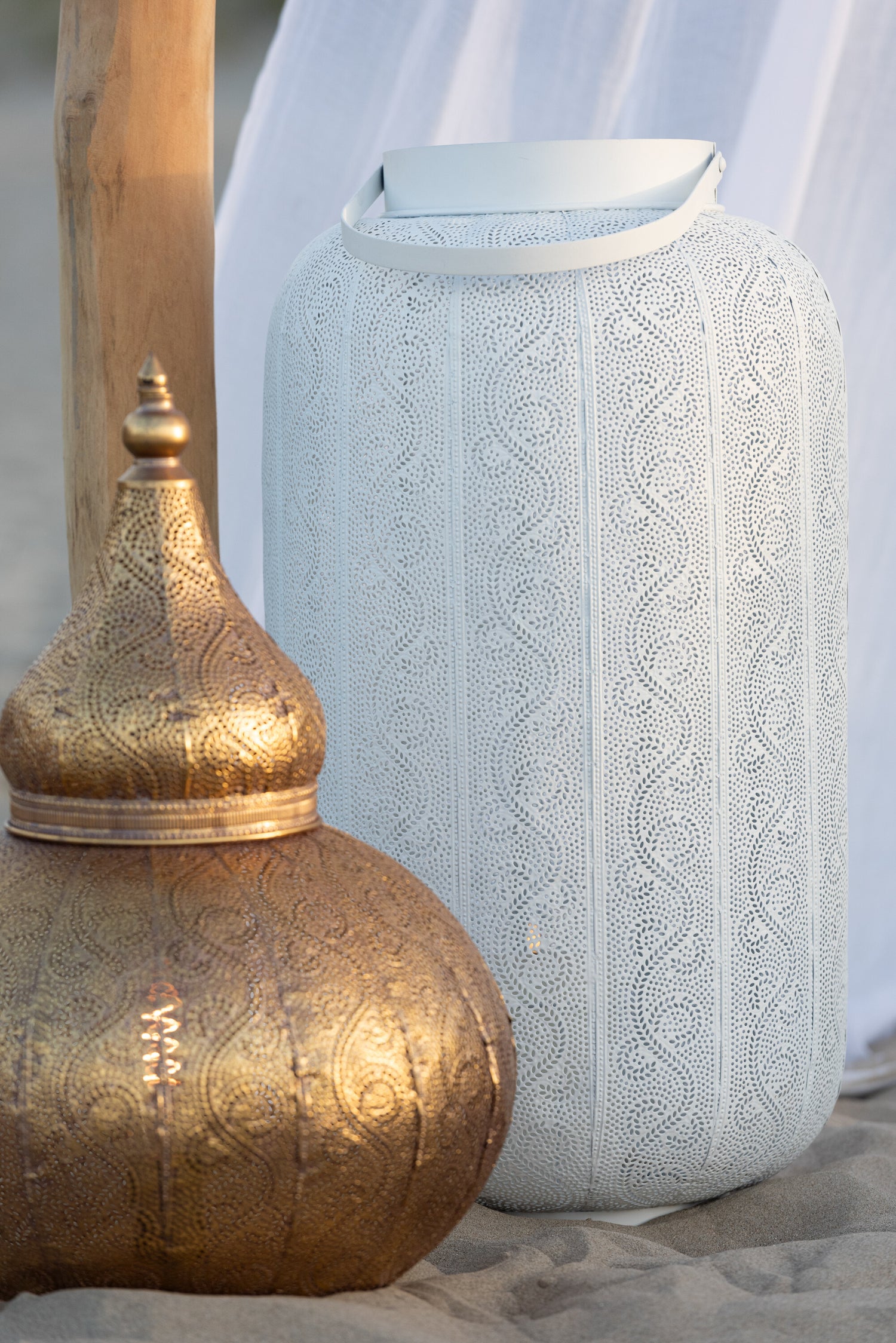 J-Line Lamp Aladin Metaal Goud Small