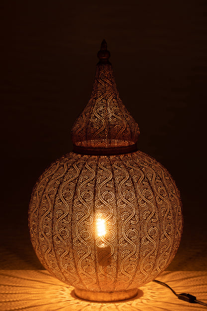 J-Line Lamp Aladin Metaal Goud Large