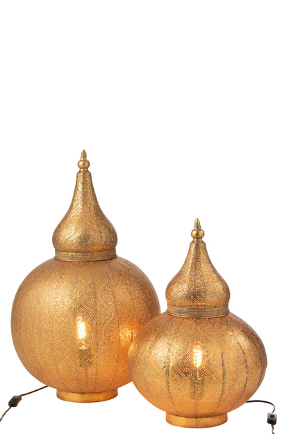 J-Line Lamp Aladin Metaal Goud Large