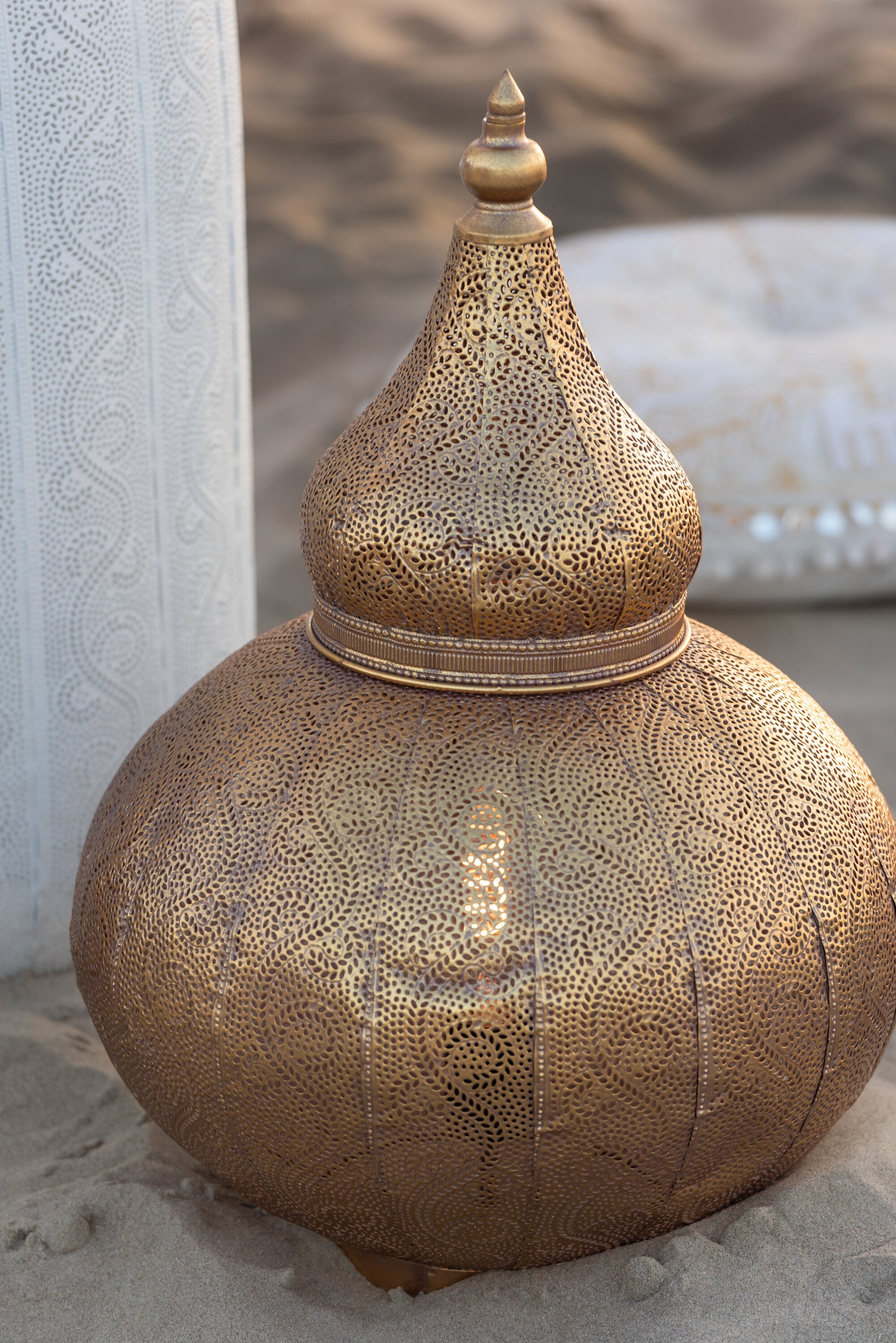 J-Line Lamp Aladin Metaal Goud Large