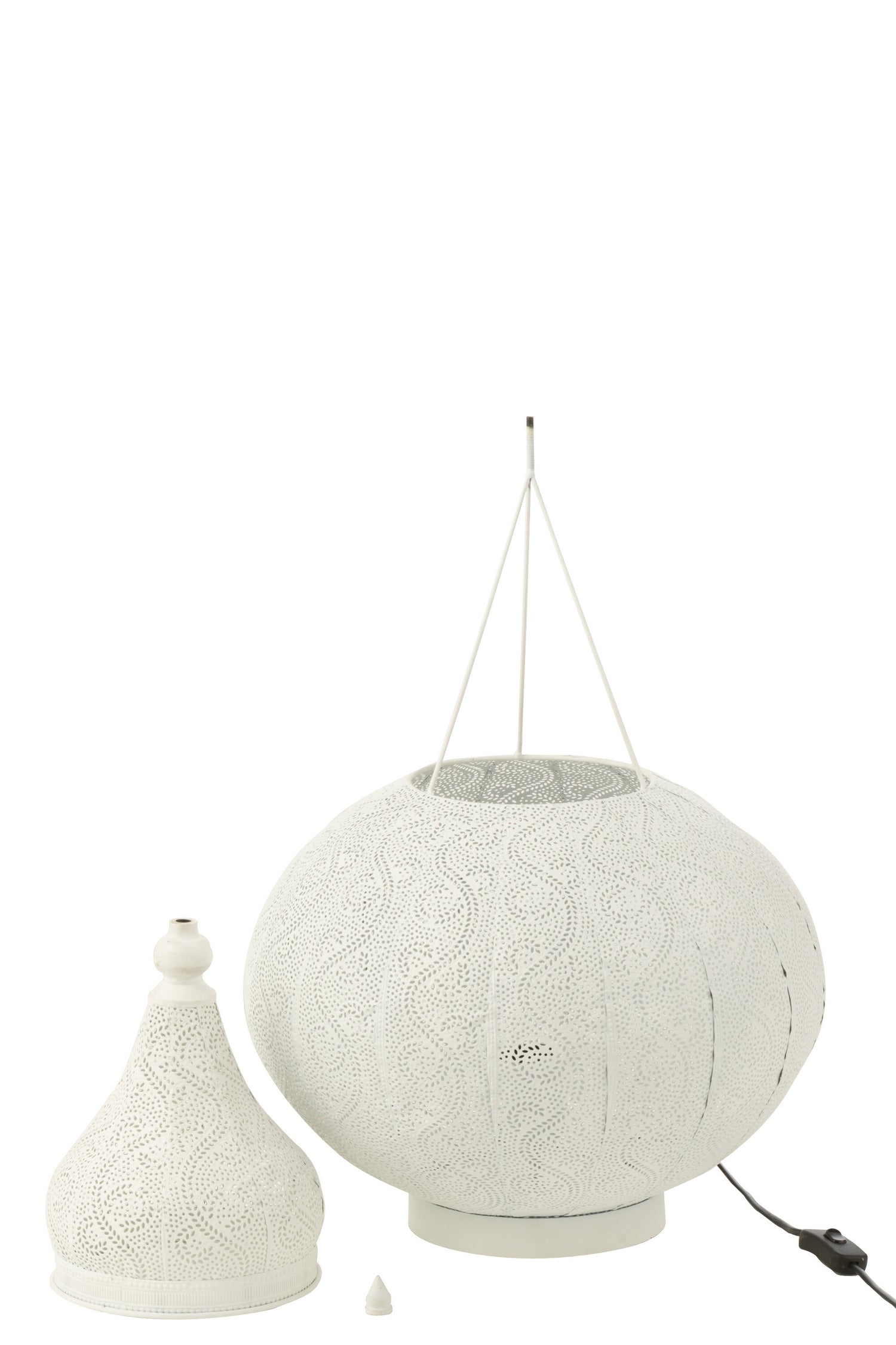 J-Line Lamp Aladin Metaal Wit klein