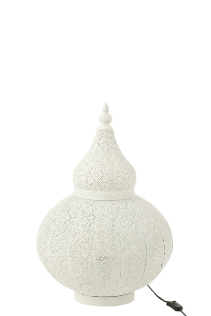 J-Line Lamp Aladin Metaal Wit klein