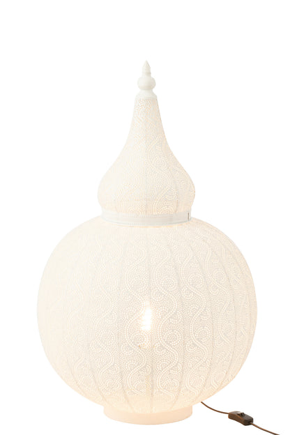J-Line Lamp Aladin Metaal Wit groot