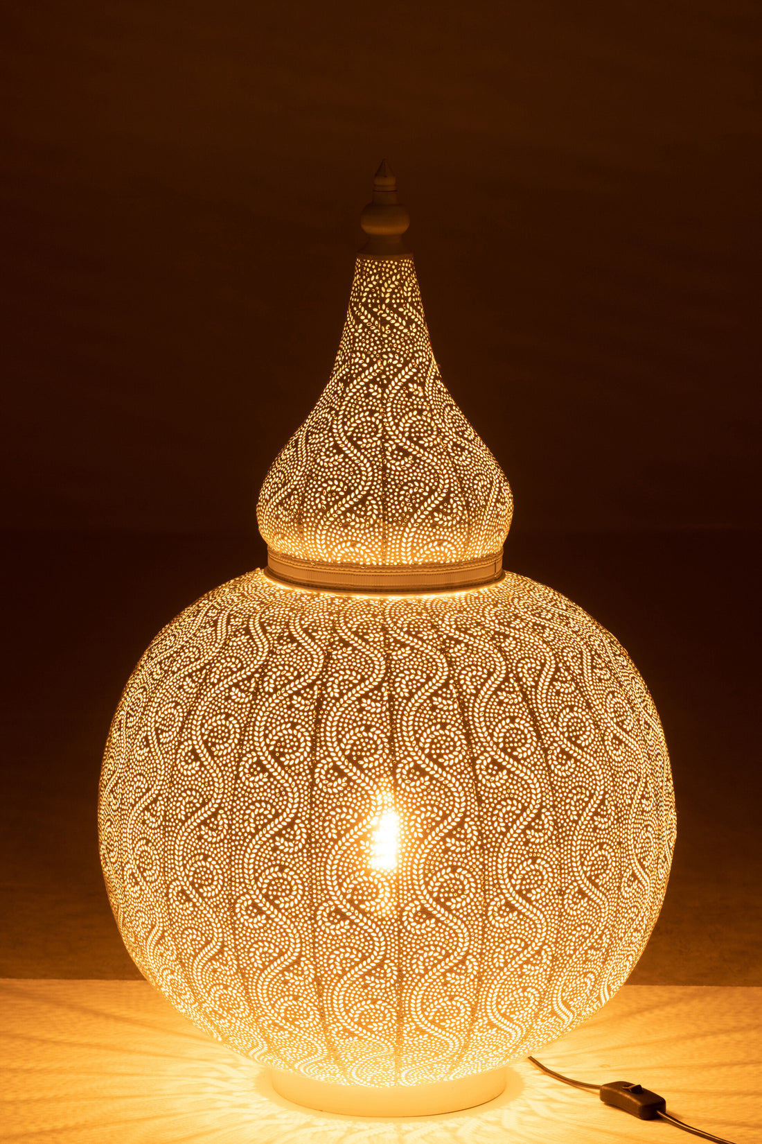 J-Line Lamp Aladin Metaal Wit groot