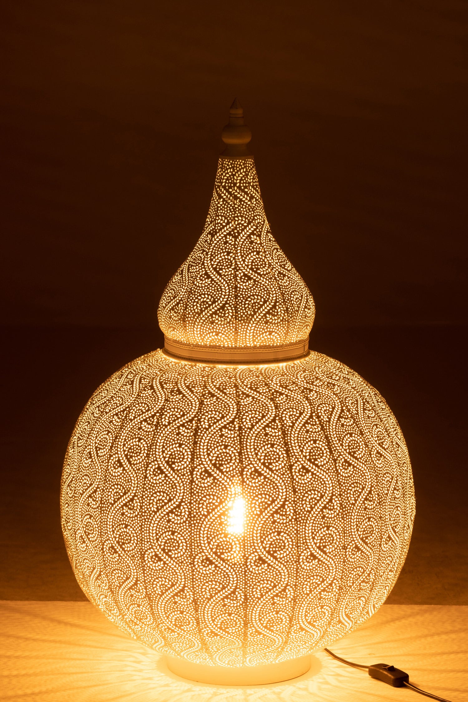 J-Line Lamp Aladin Metaal Wit groot