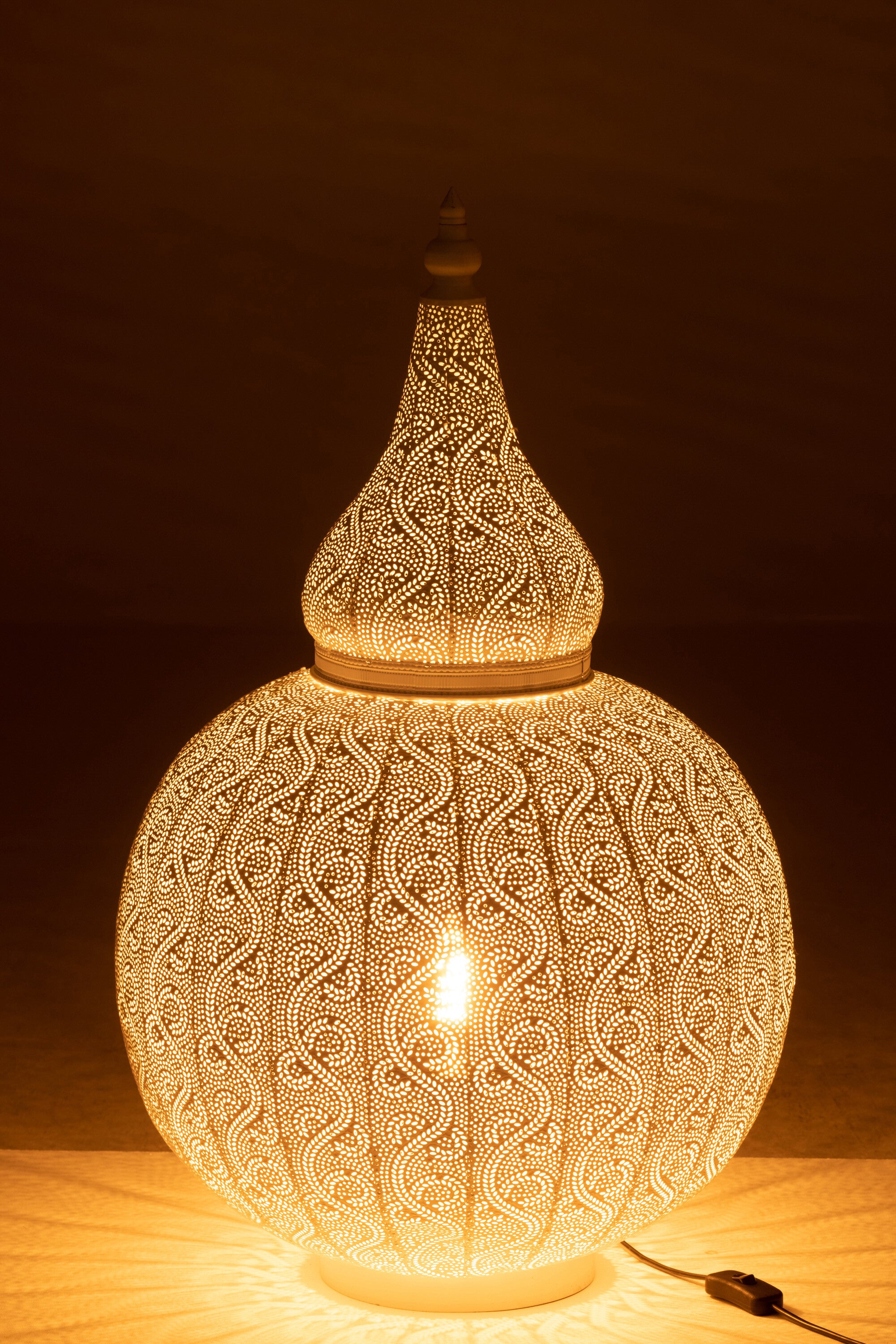 J-Line Lamp Aladin Metaal Wit groot