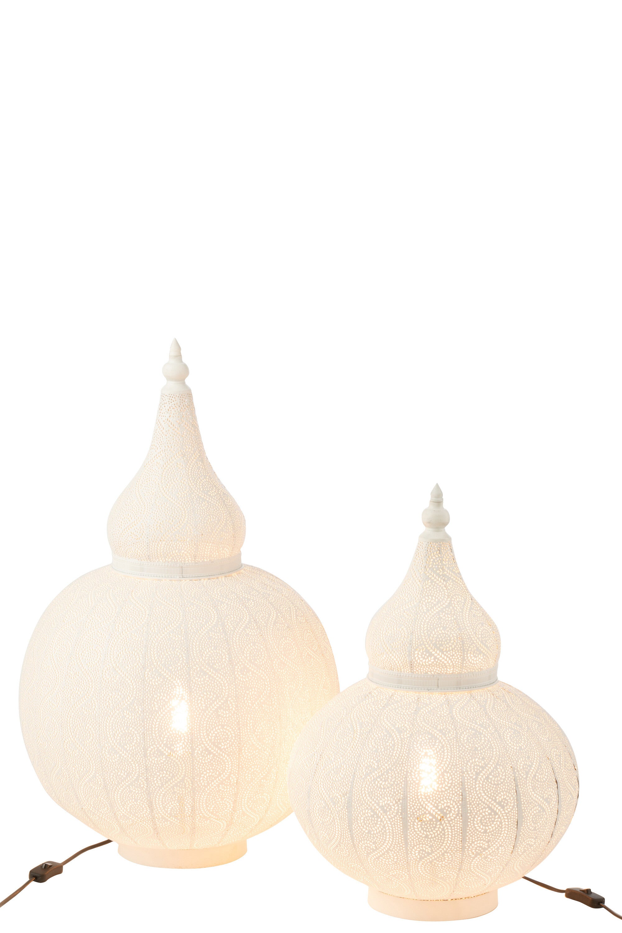 J-Line Lamp Aladin Metaal Wit groot