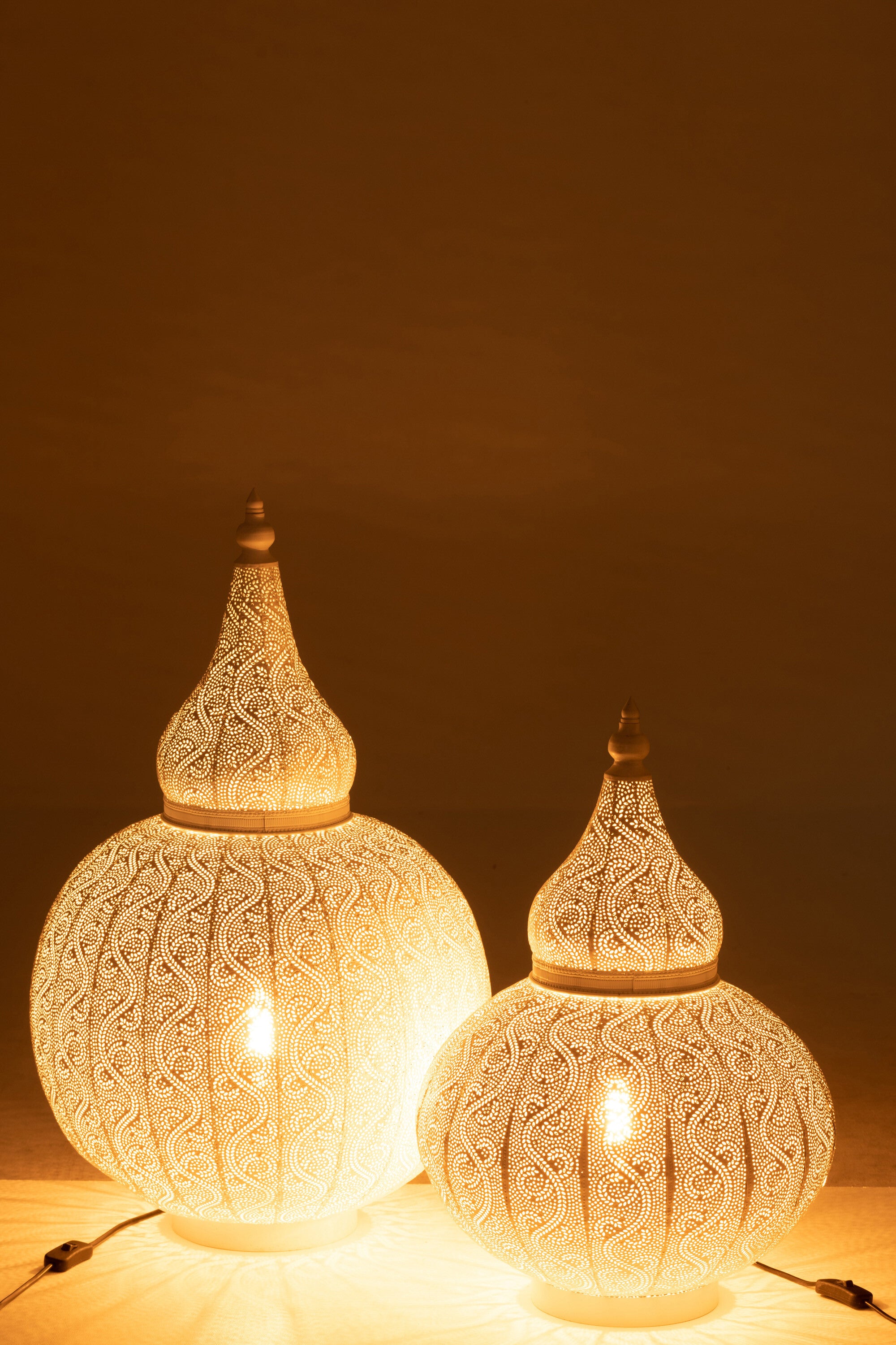 J-Line Lamp Aladin Metaal Wit groot