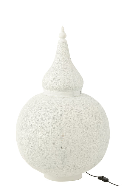 J-Line Lamp Aladin Metaal Wit groot