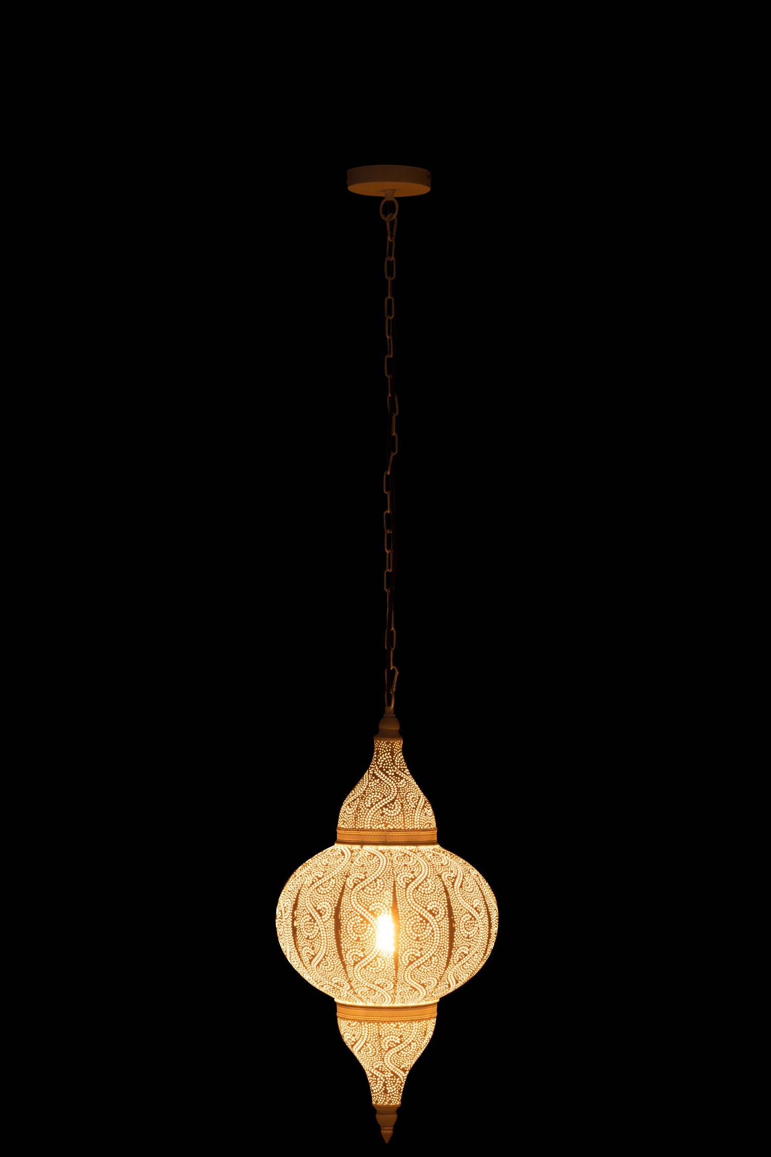 J-Line Belvivere Hanglamp Metaal Wit klein