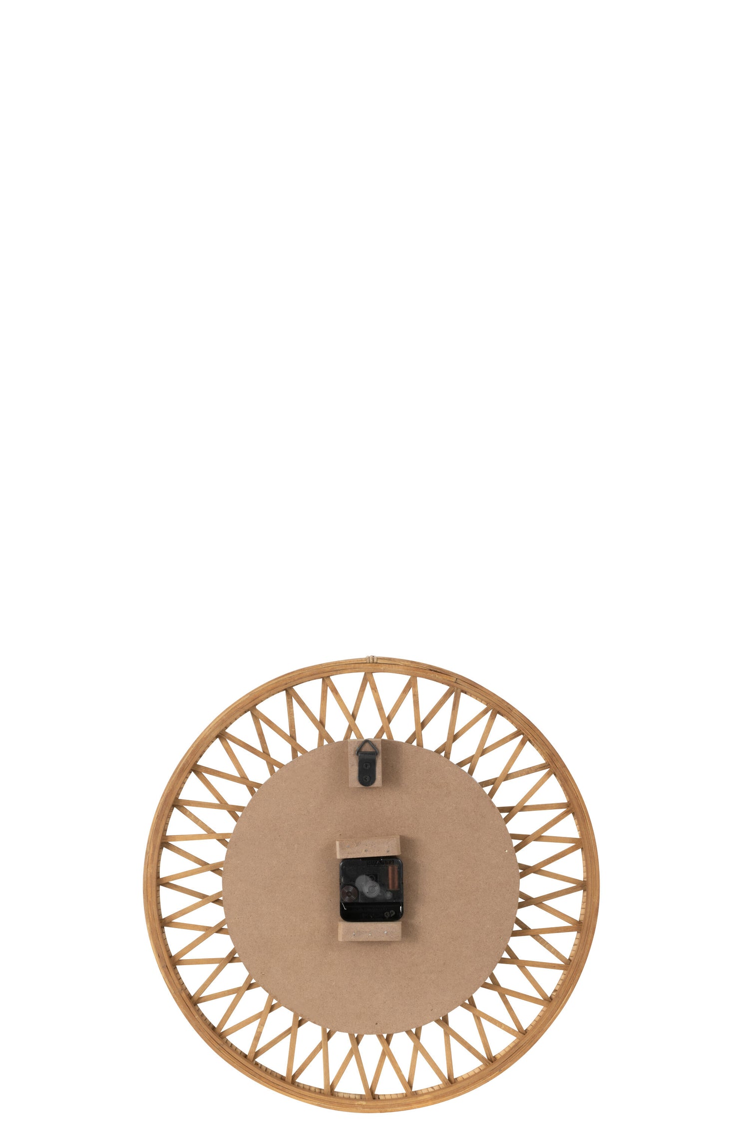 Wandklok Wonder Rotan/Meubelplaat Natuurlijk/Wit Klein