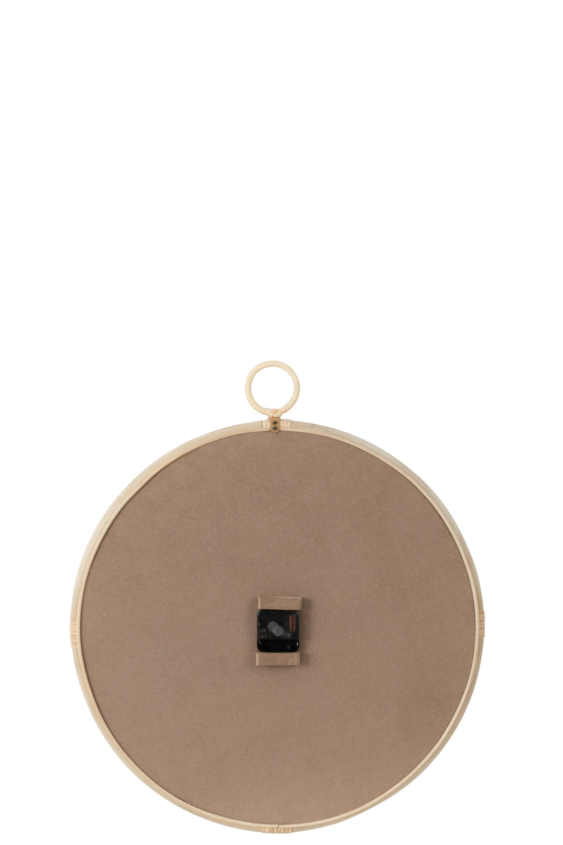 Wandklok Kyr Rotan/Mdf Natuurlijk/Wit Medium