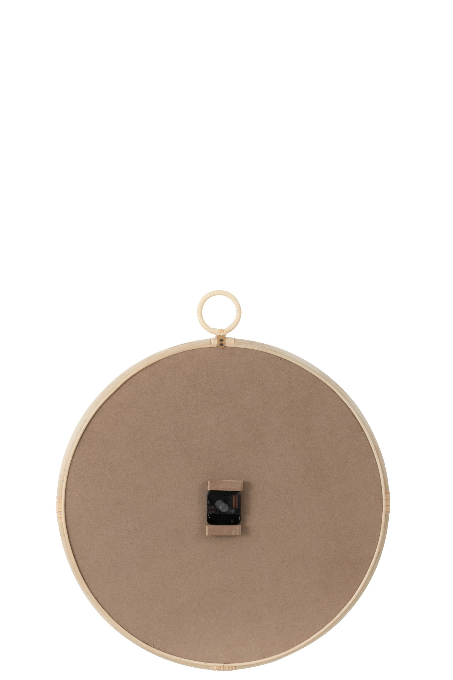 Wandklok Kyr Rotan/Mdf Natuurlijk/Wit Medium