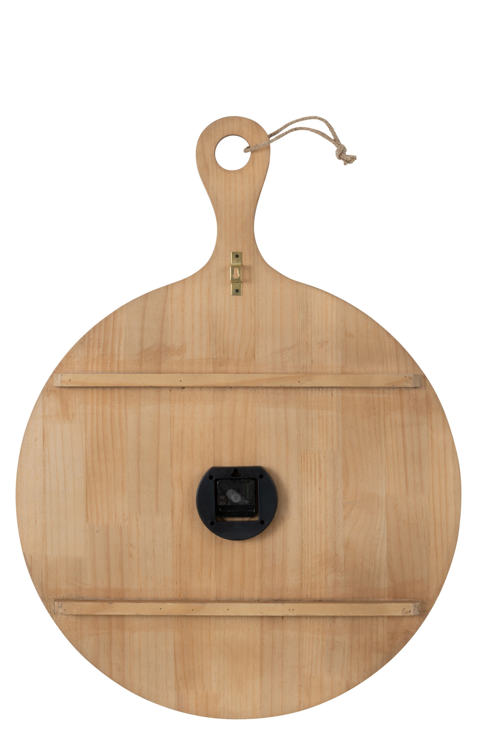 Wandklok Plan Grenen Natuurlijk Groot