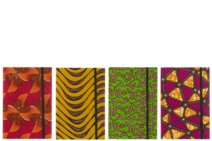 Notitieboek A4 Patroon Papier/Stof Mix Grote Assortiment Van 4