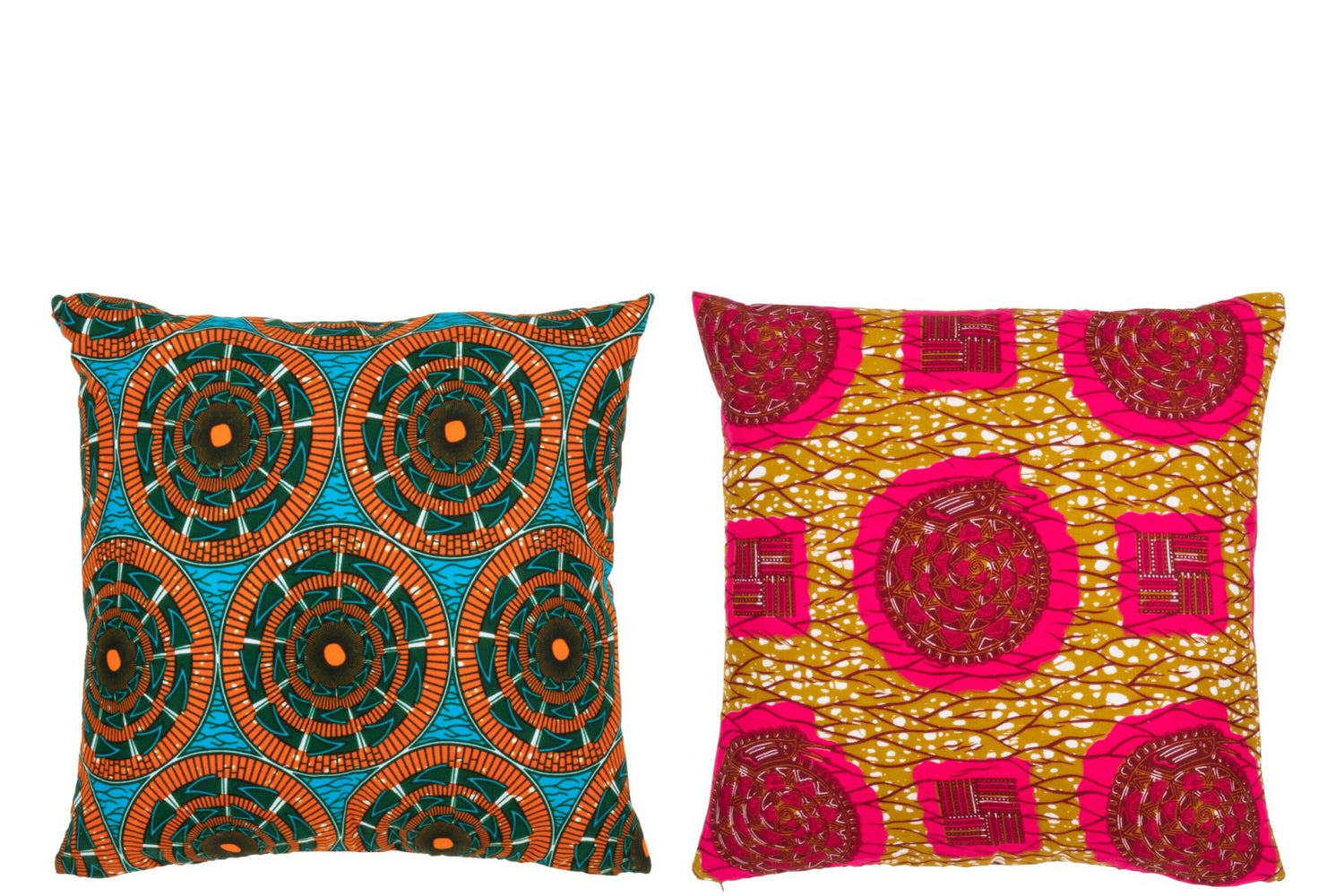 Kussen met patroon Ronde Stoffenmix Assortiment Van 2
