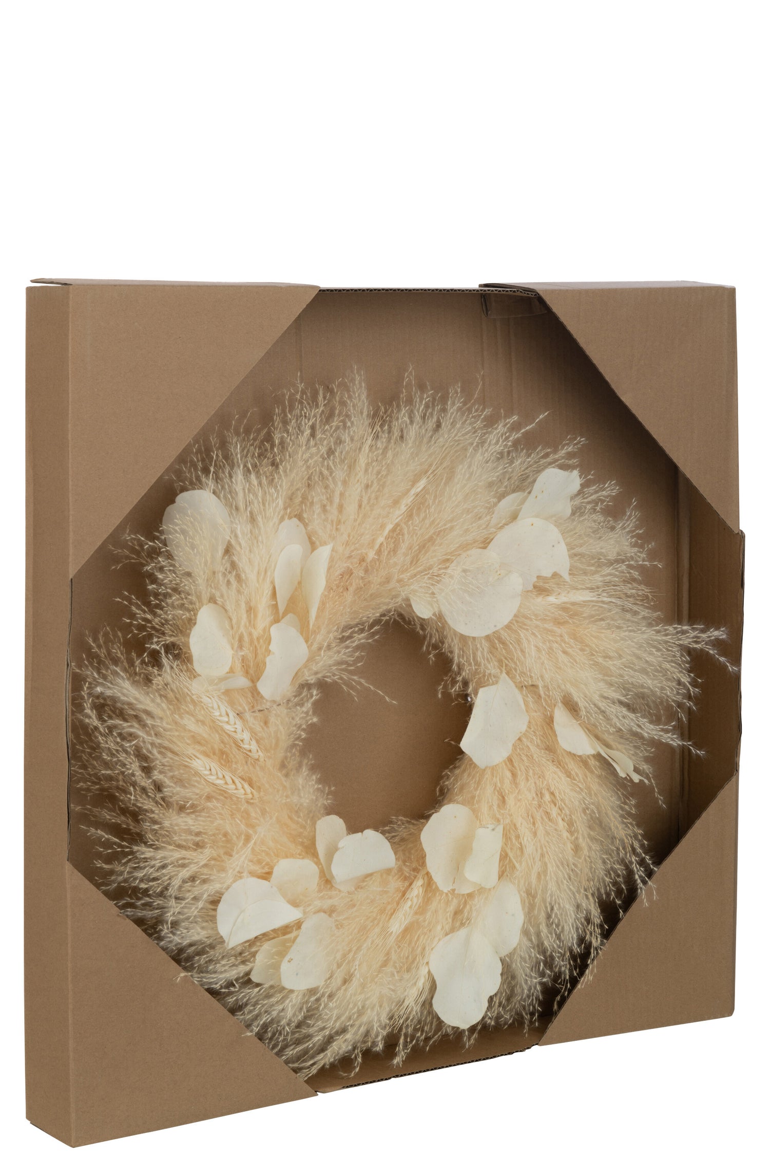 Krans Gedroogde Planten/Bladeren Natuurlijk Groot