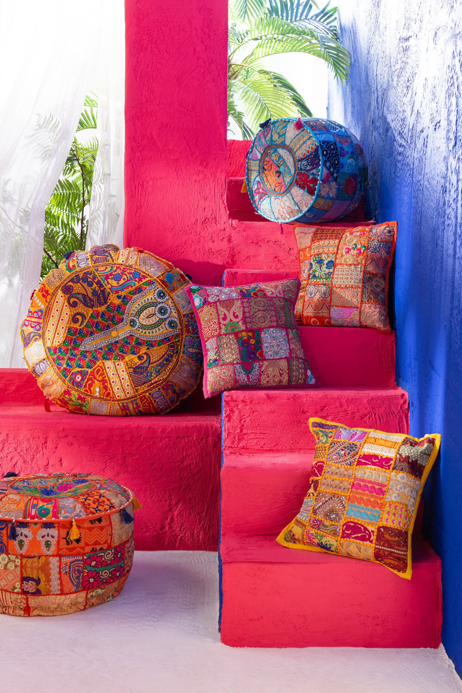 Kussenpatronen Patchwork Katoenmix Assortiment Van 3