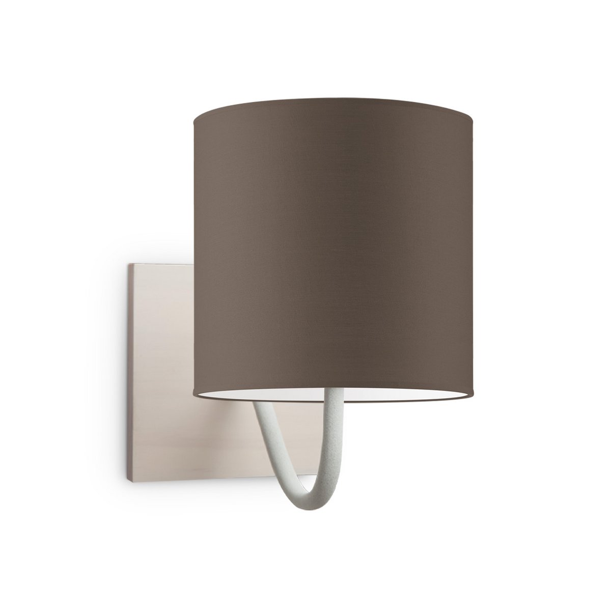 Wandlamp - Beach E27 Lampenkap taupe 16cm