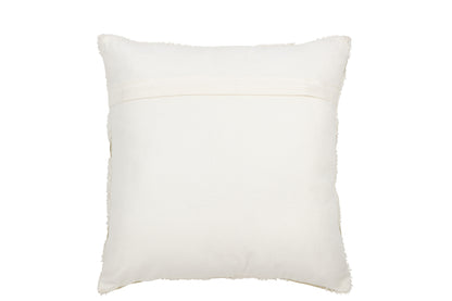 Kussen Folie Print Katoen Wit/Goud