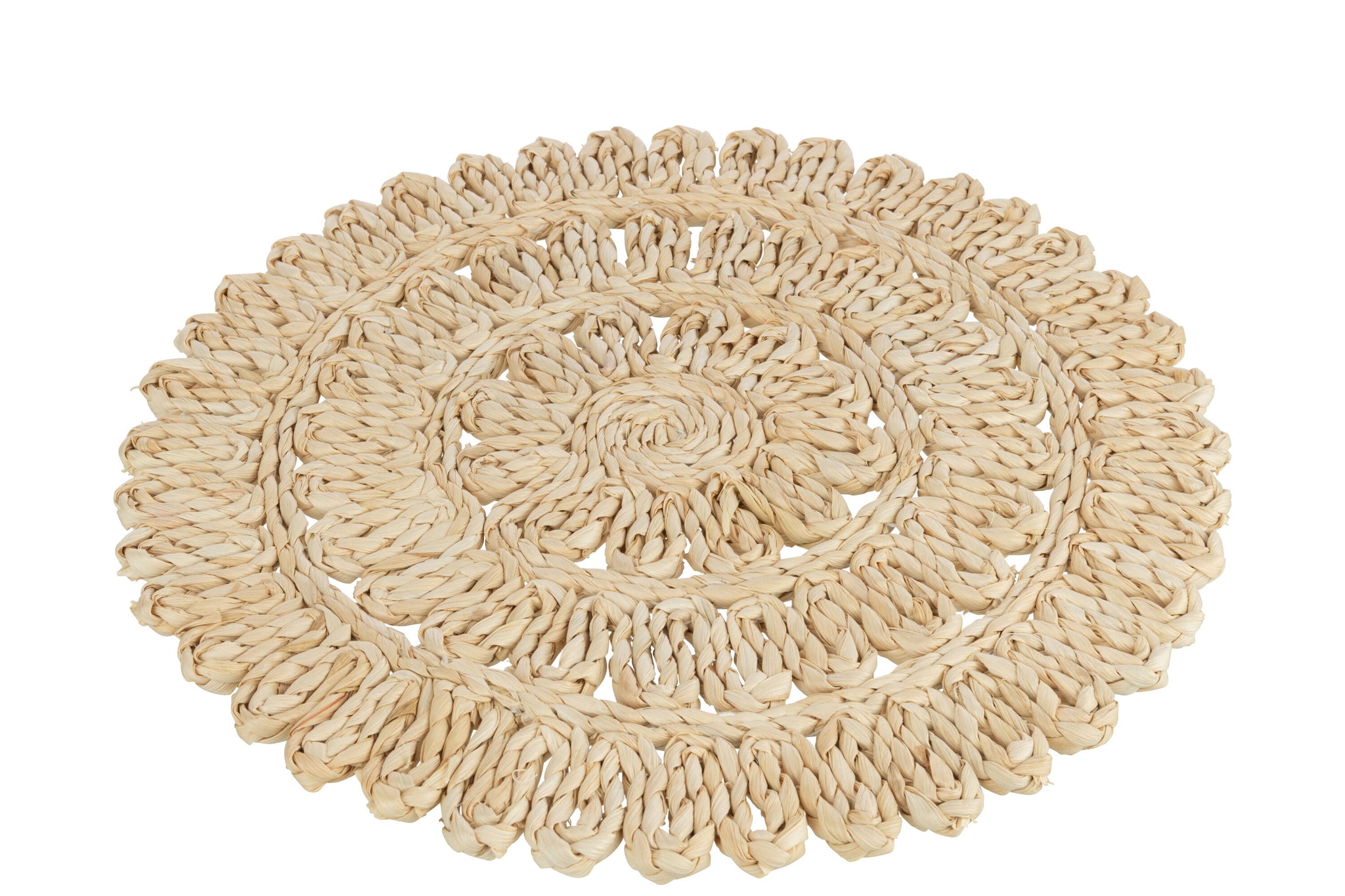 Placemat Ronde Bloem+Cirkels Maiskolf Natuurlijk