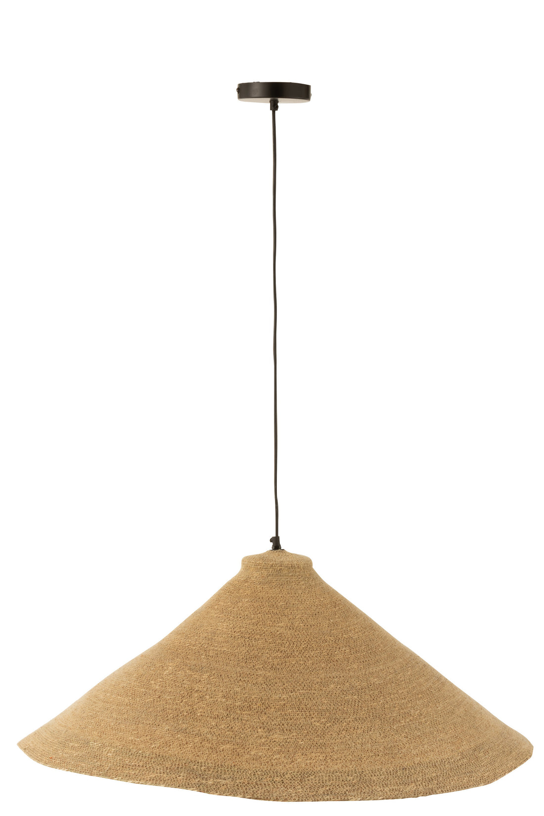 J-Line Hangende Lamp Kegel Zeegras Naturel
