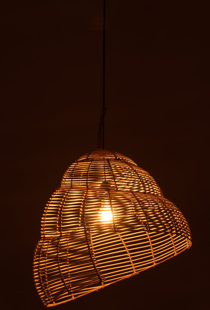 J-Line Hangende Lamp Slak Bamboe Naturel