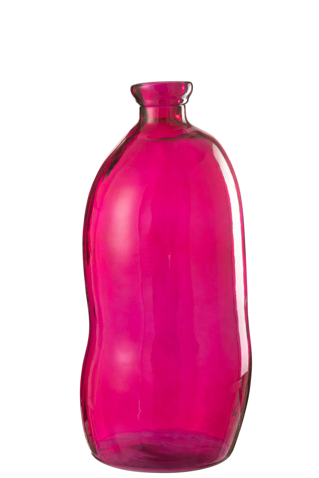 J-Line Vaas Ovaal - glas - fuchsia