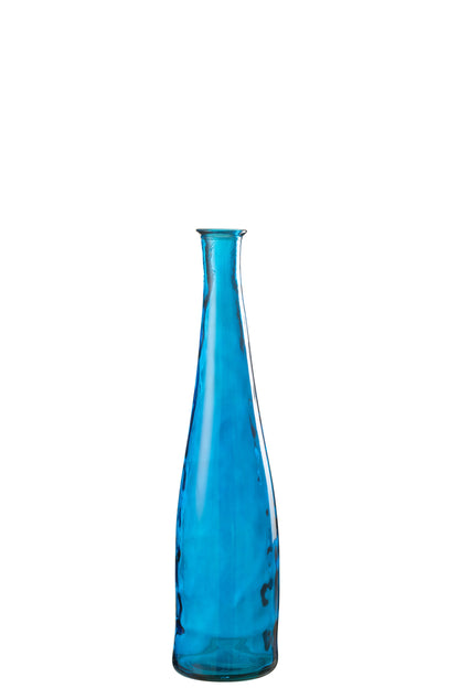 J-Line Vaas Viooltje Glas Blauw Small