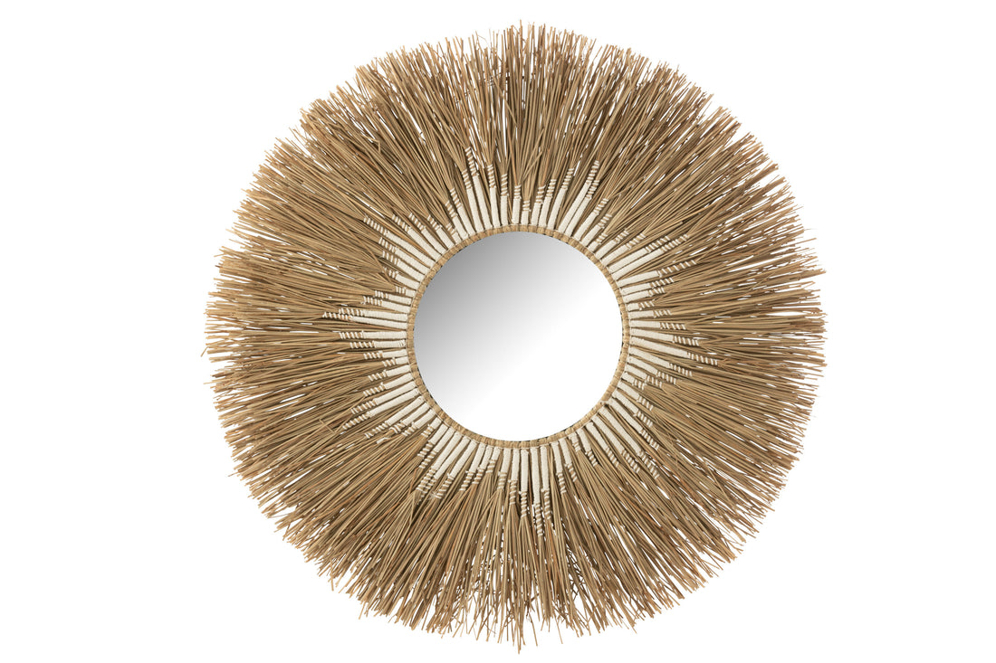 Spiegel Melissa Stro Natuur/Wit Groot