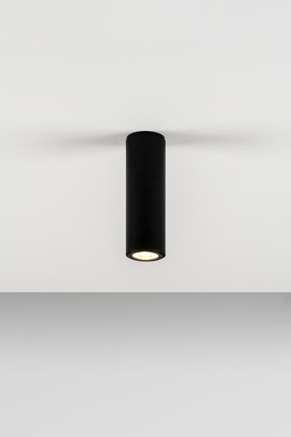 Kronn plafondlamp GU10 H. 20 cm gestructureerd zwart
