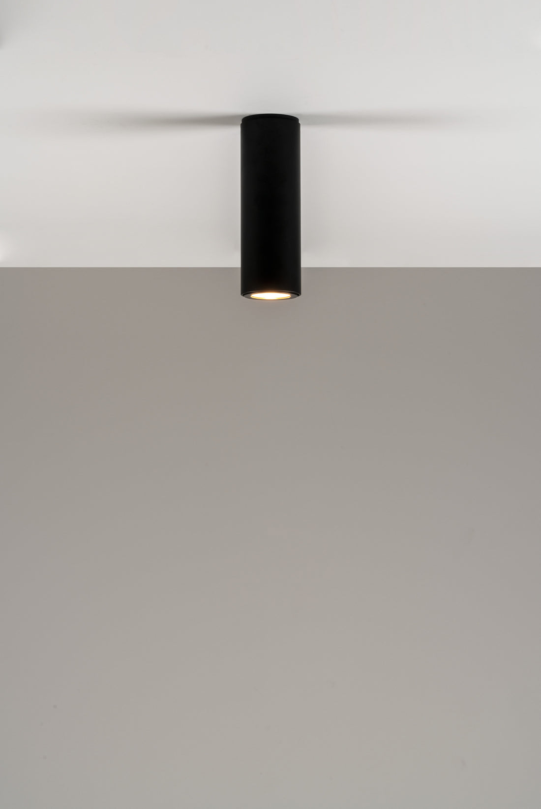 Kronn plafondlamp GU10 H. 20 cm gestructureerd zwart