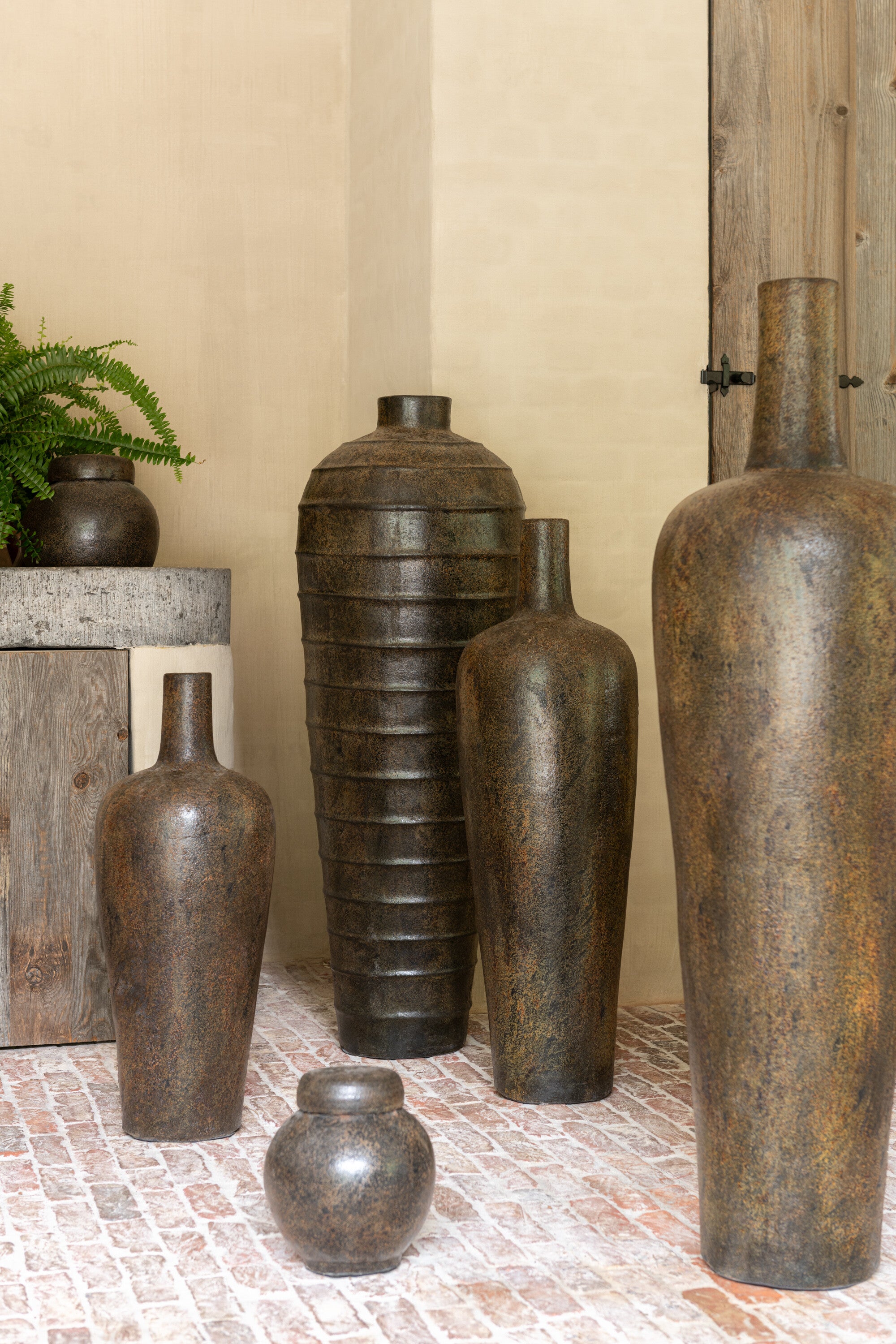 Pot met deksel Terracotta Bruin Klein