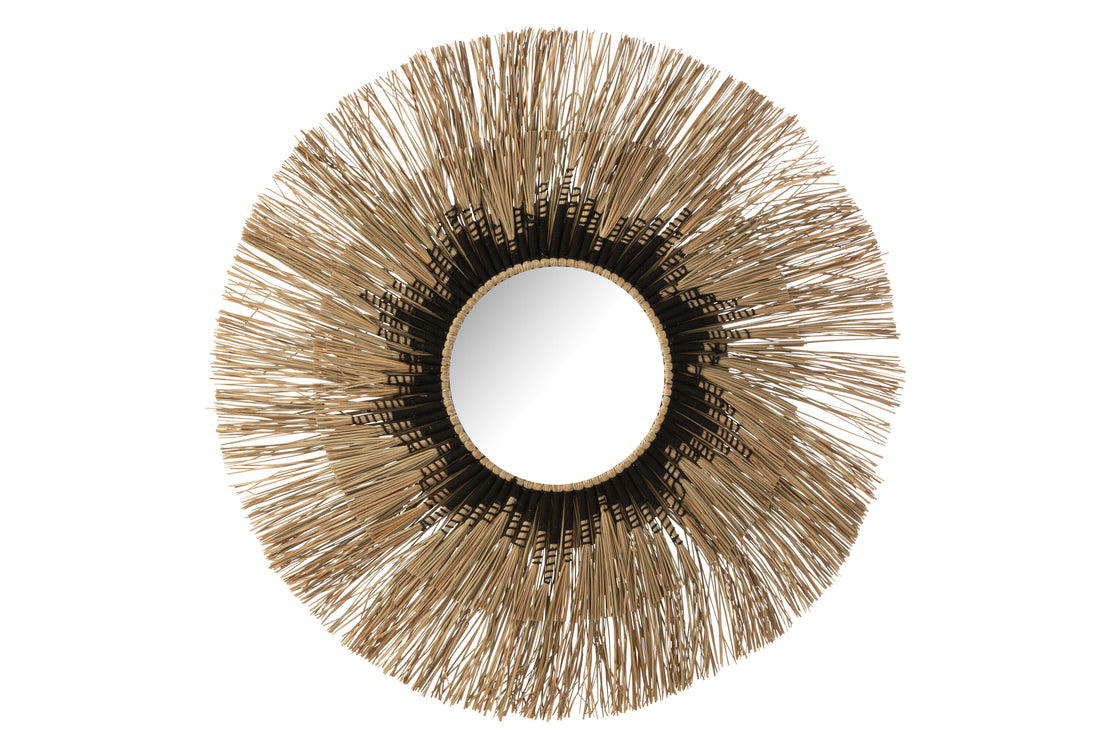 Spiegel Melissa Stro Natuur/Zwart Groot