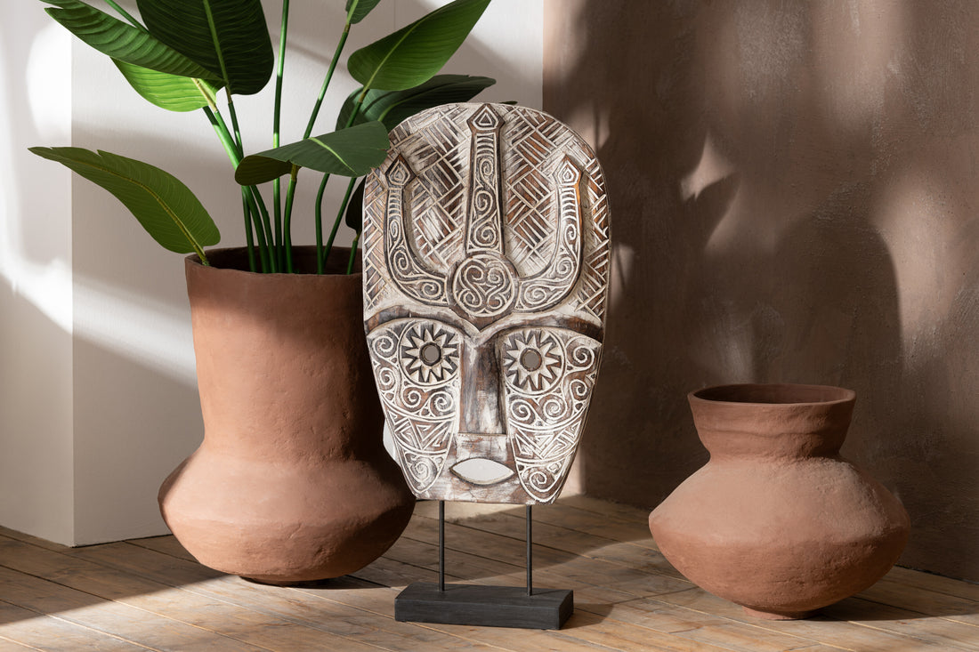 J-Line Masker Op Voet Zihao Albasiahout Natuur