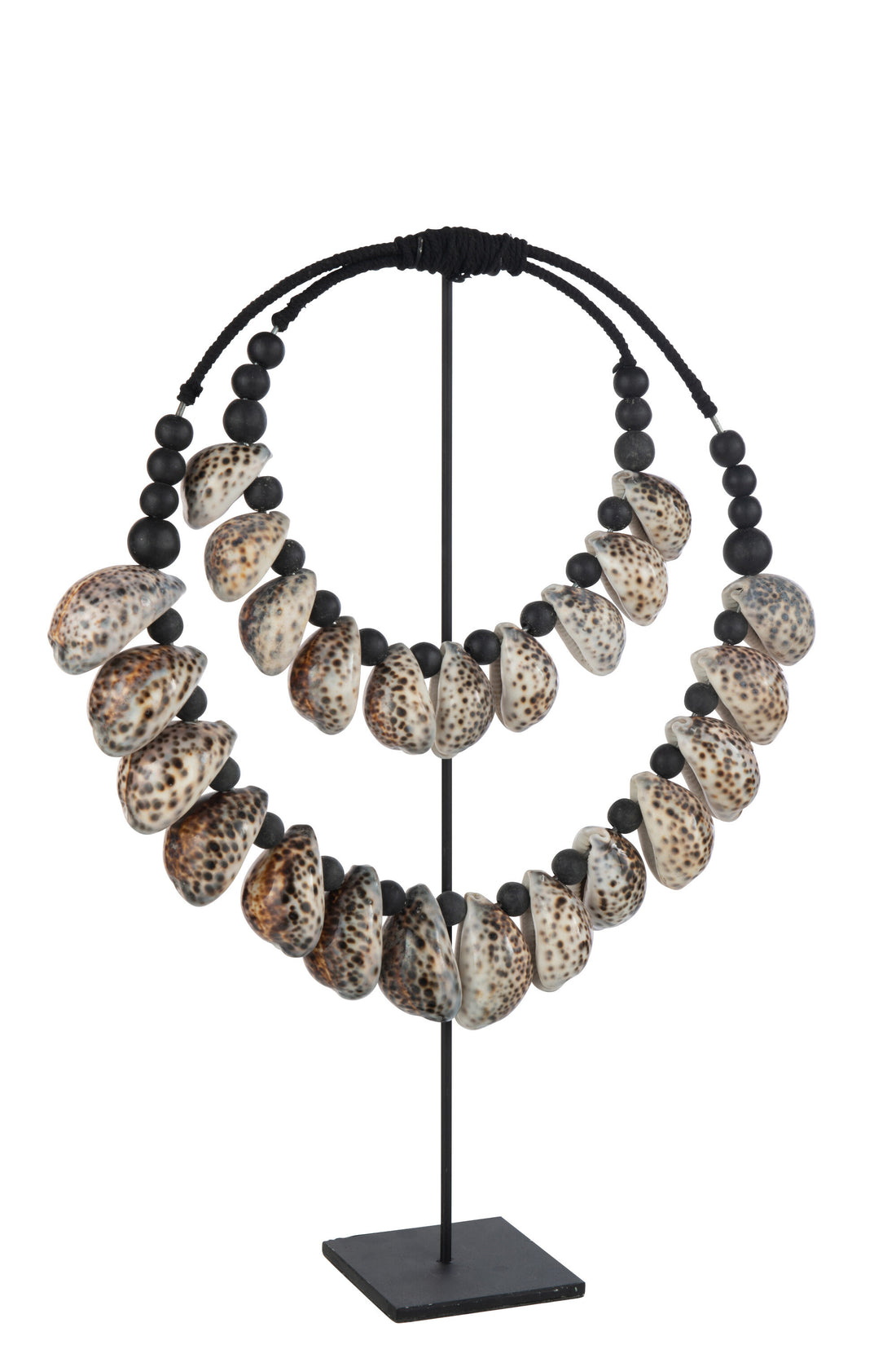 Decoratie Op Stand Schelp Zwart