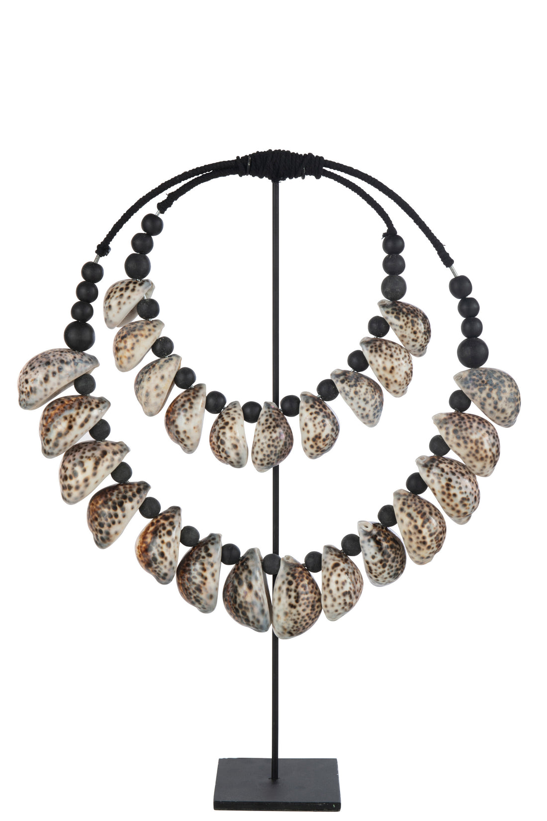 Decoratie Op Stand Schelp Zwart