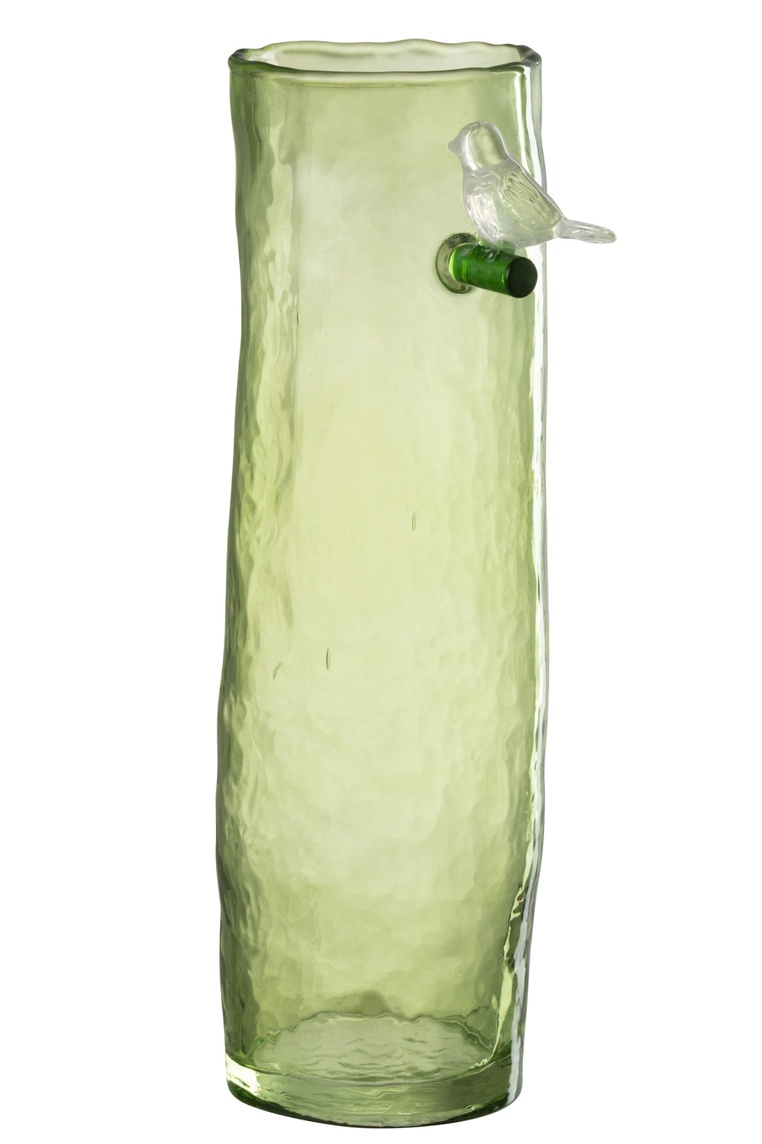 Vaas Lang Vogel Glas Groen Groot