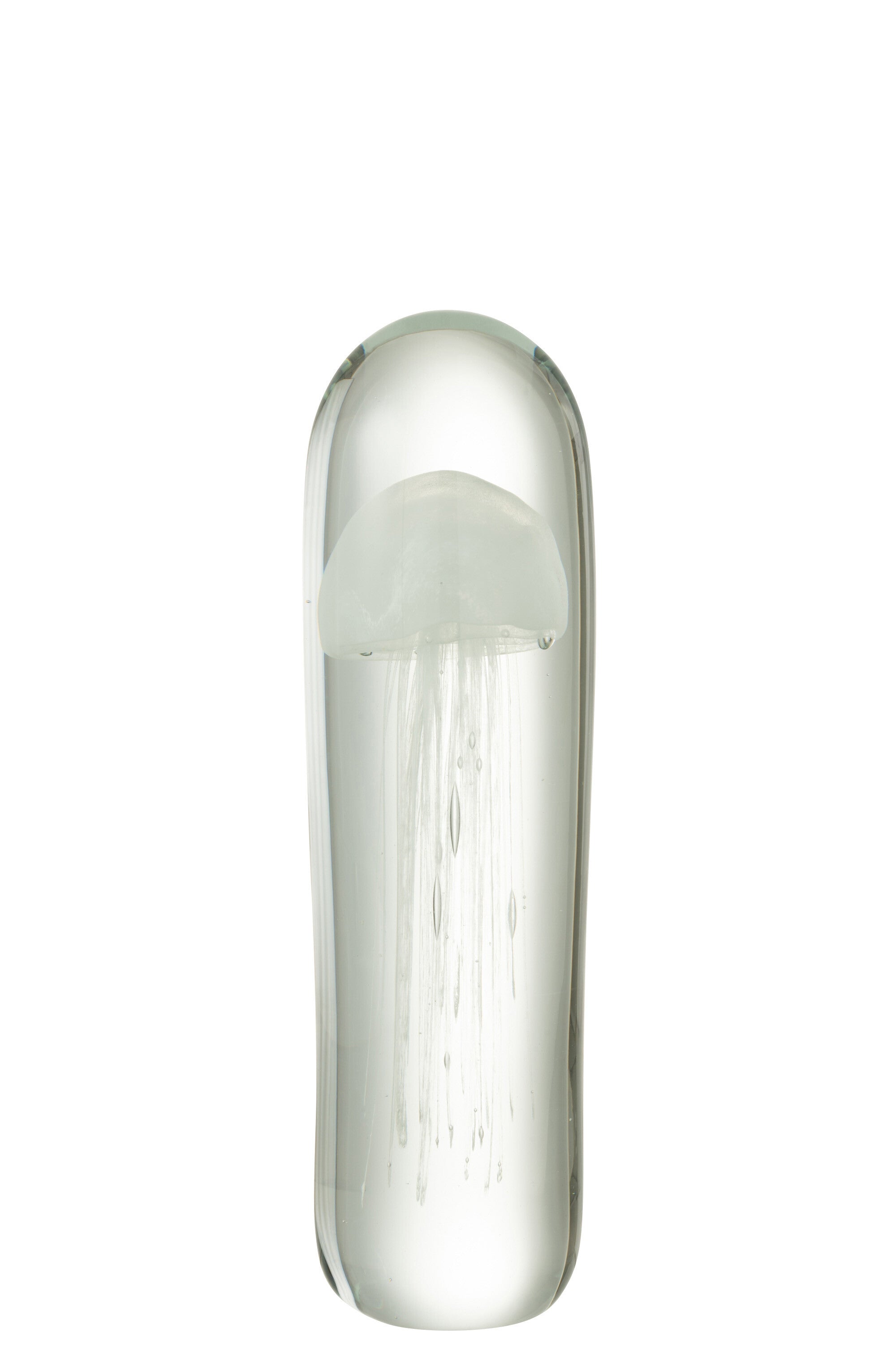 Papiergewicht Kwal Glas Wit Groot